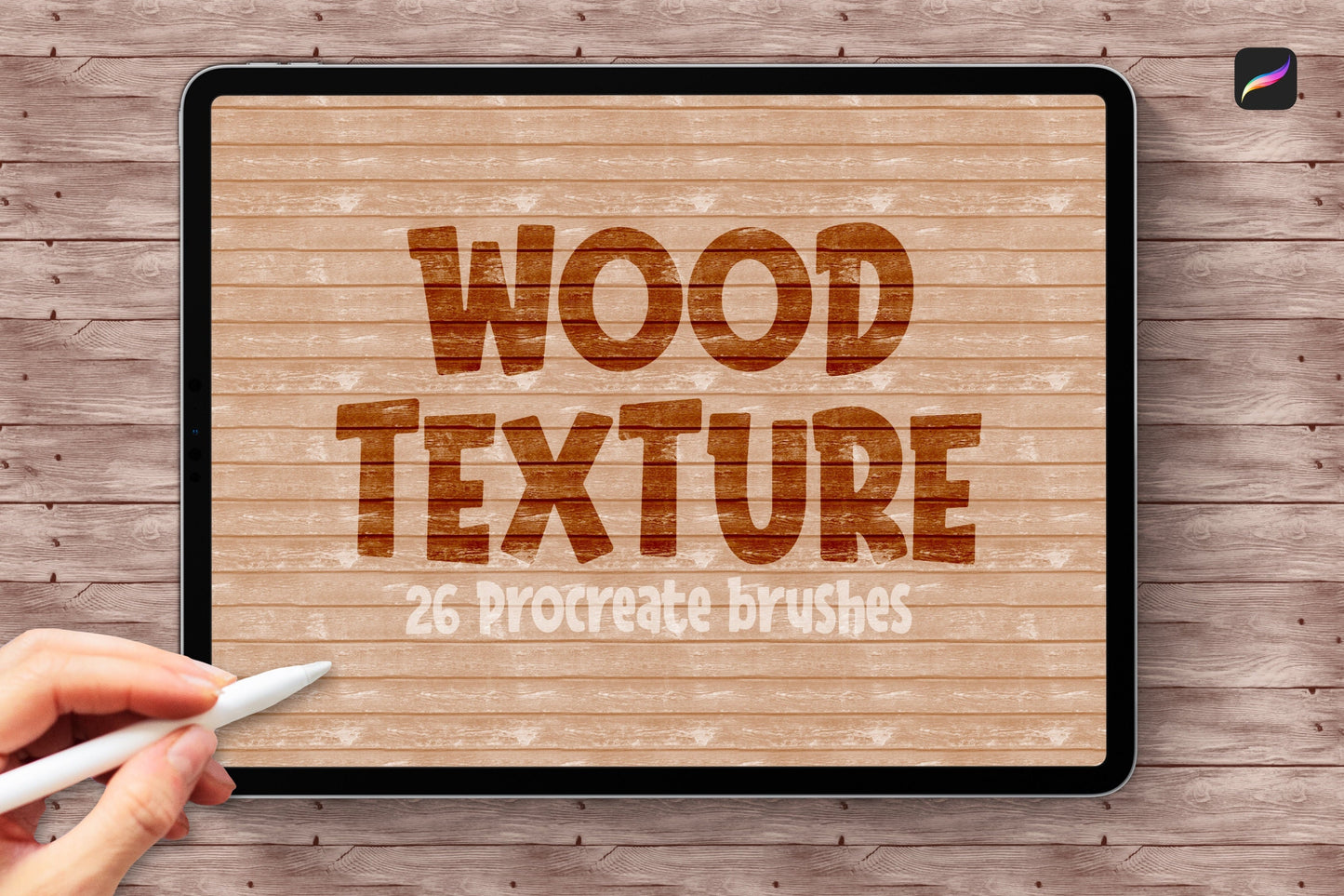 Wood Texture Procreate Brushes