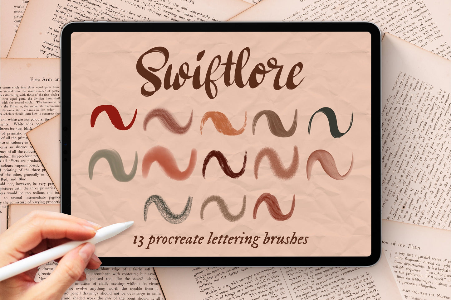 Swiftlore Lettering Procreate Brushes