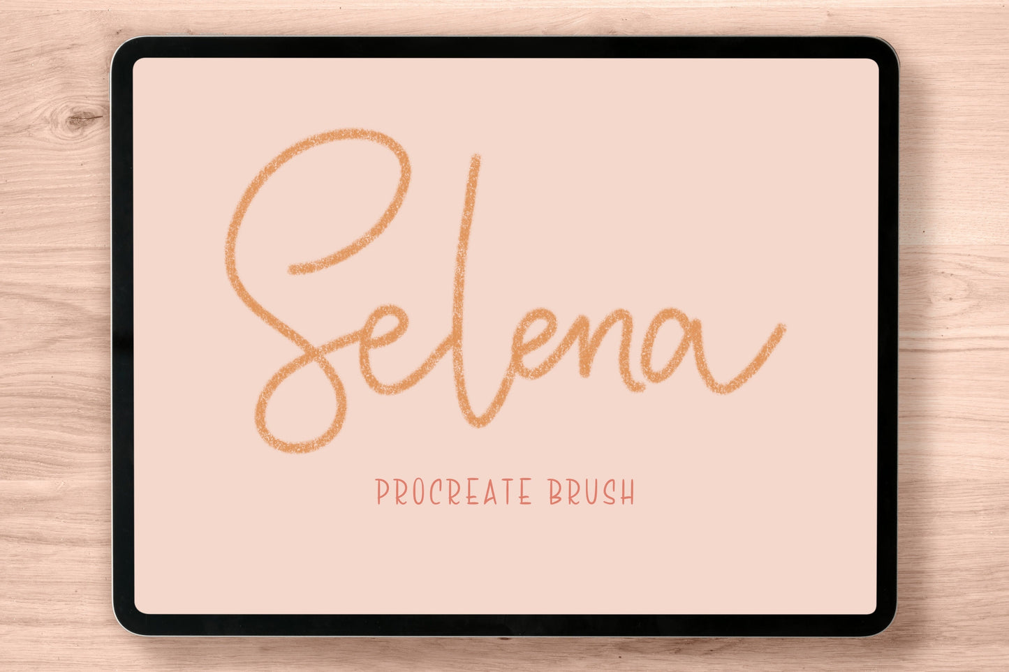 Selena Procreate Lettering Brush