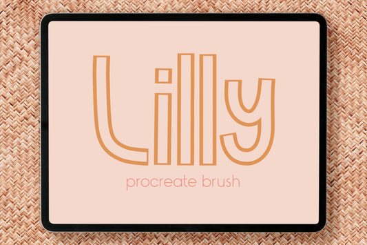 Lilly Procreate Lettering Brush