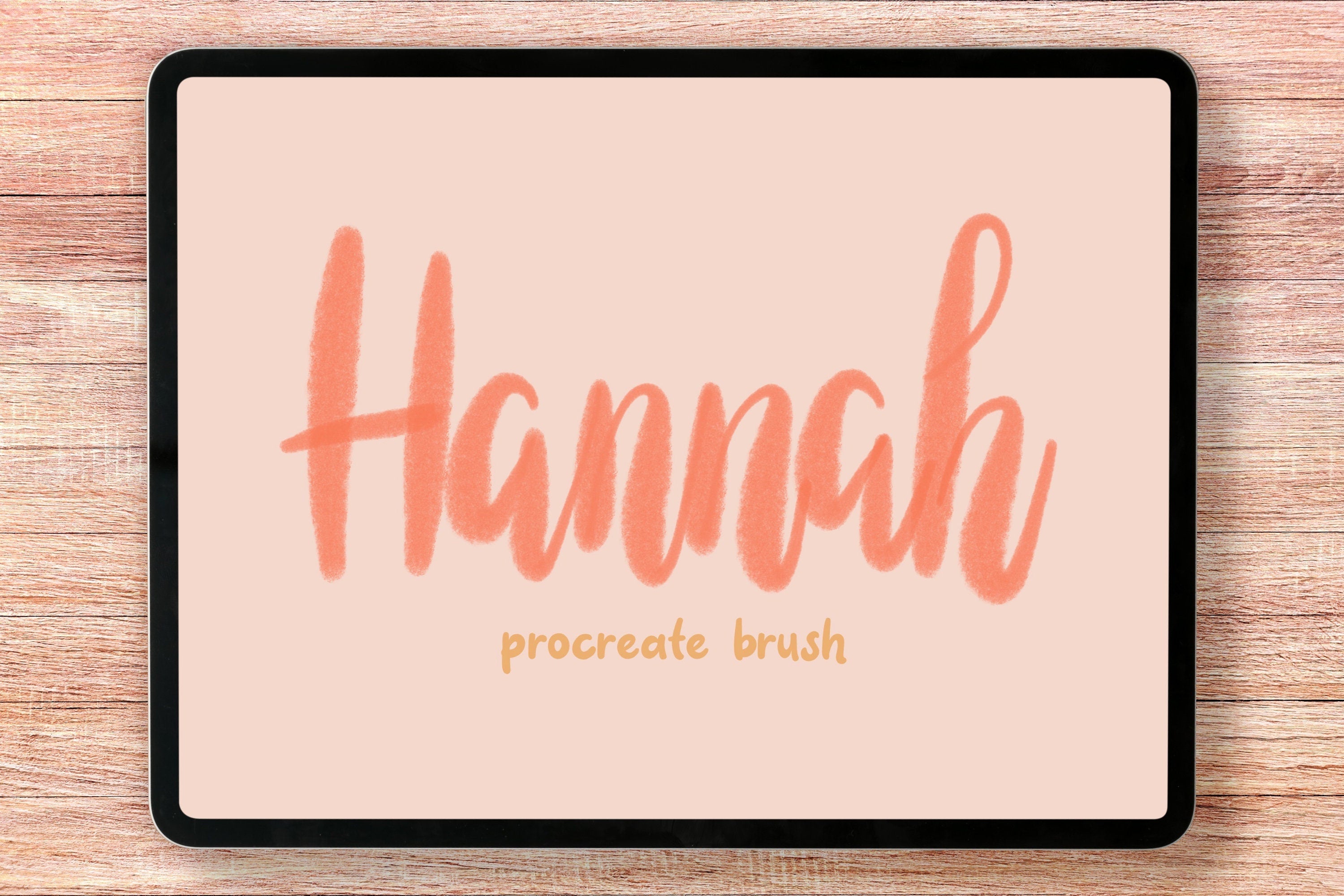 Yannah Lettering Hannah Procreate Lettering Brush – The Creative Bix