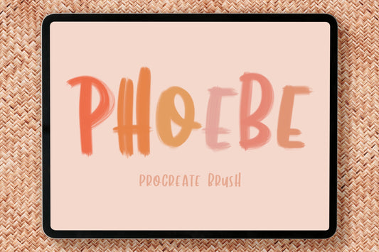Phoebe Procreate Lettering Brush