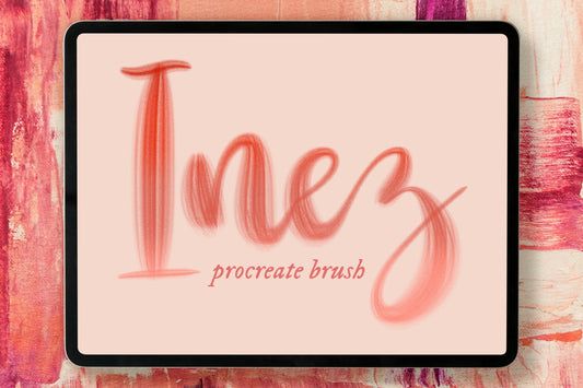 Inez Procreate Lettering Brush