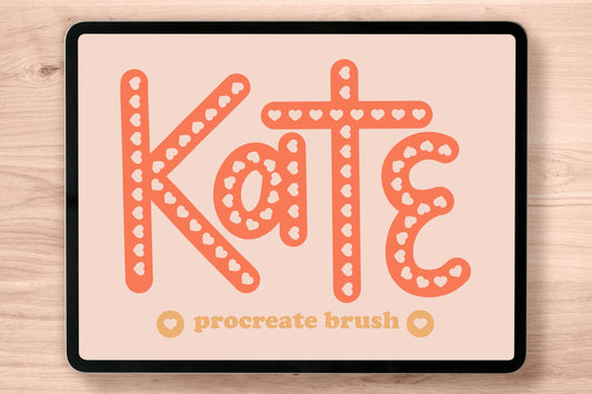 Kate (Hearts) Procreate Brush