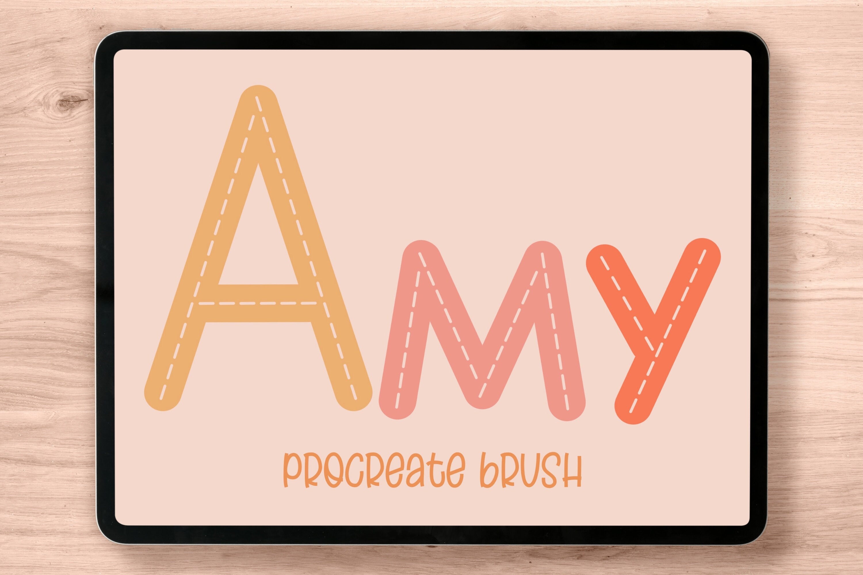 Amy Procreate Lettering Brush – The Creative Bix