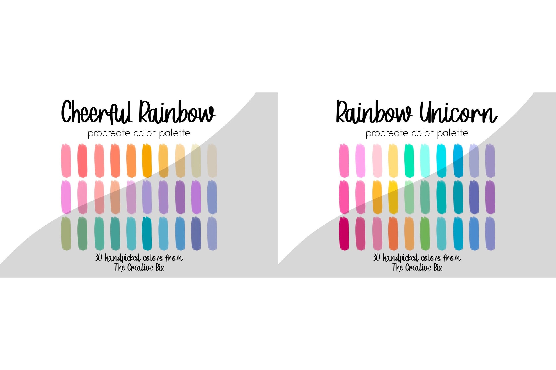 pastel colors of the rainbow Color Palette