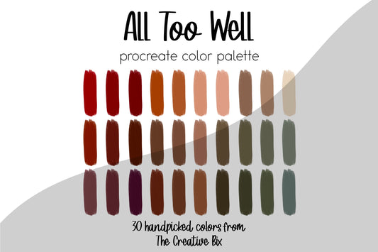All Too Well Procreate Palette