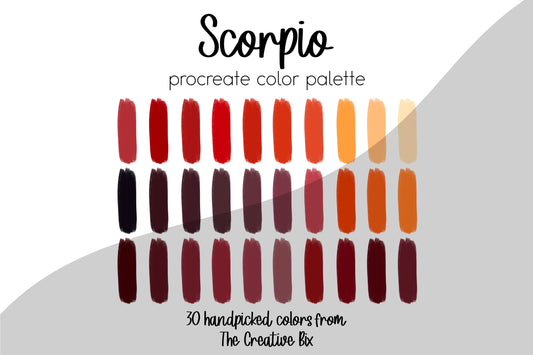 Scorpio Procreate Palette