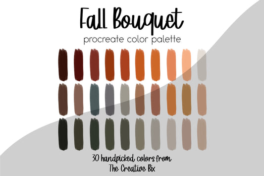Fall Bouquet Procreate Palette