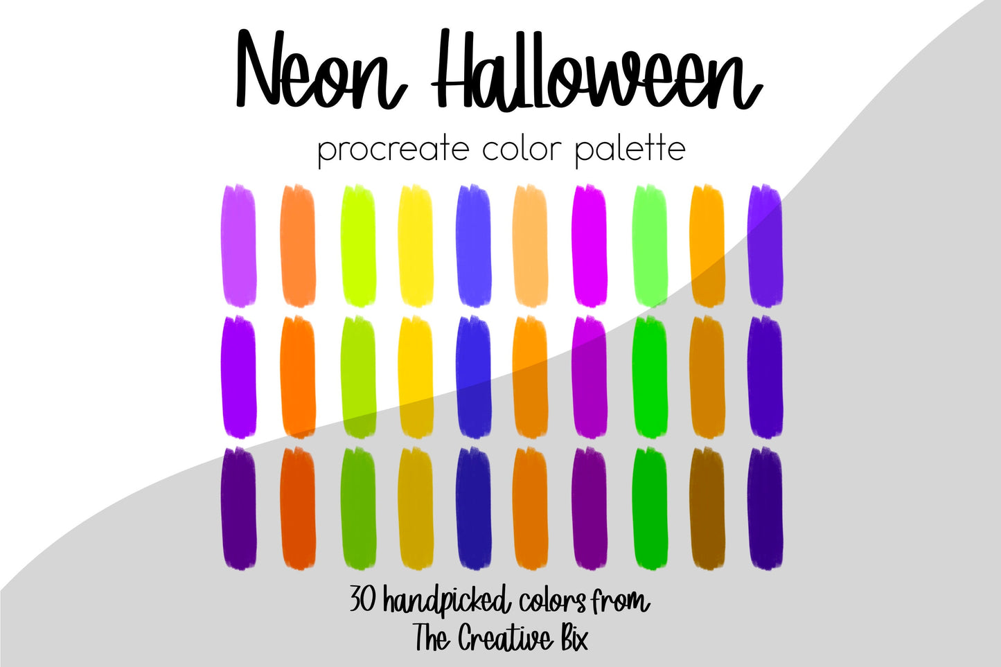 Neon Halloween Procreate Palette