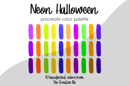 Neon Halloween Procreate Palette