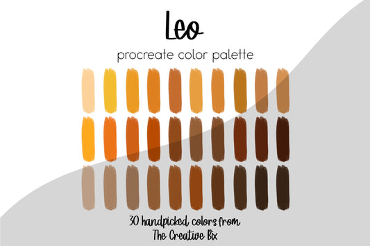 Leo Zodiac Procreate Palette