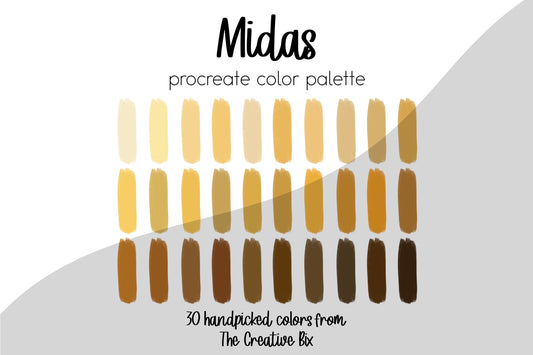 Midas Touch Procreate Palette