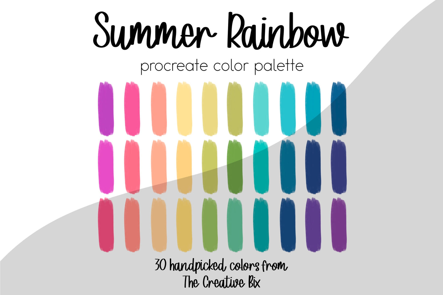 Summer Rainbow Procreate Palette