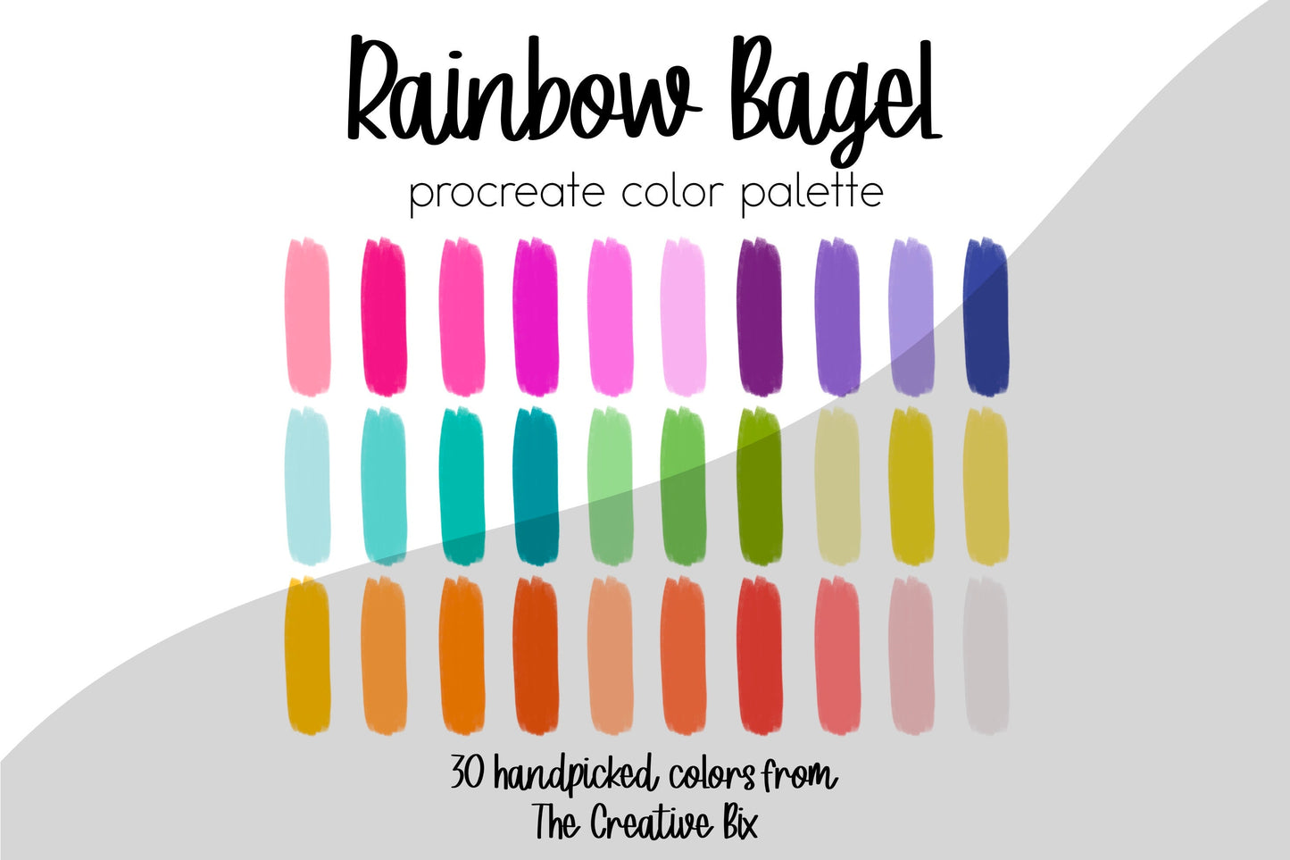 Rainbow Bagel Procreate Palette