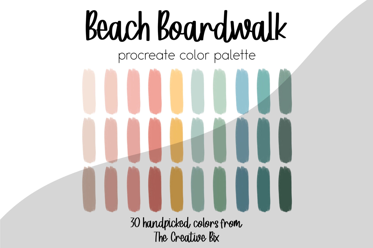 Beach Boardwalk Procreate Palette