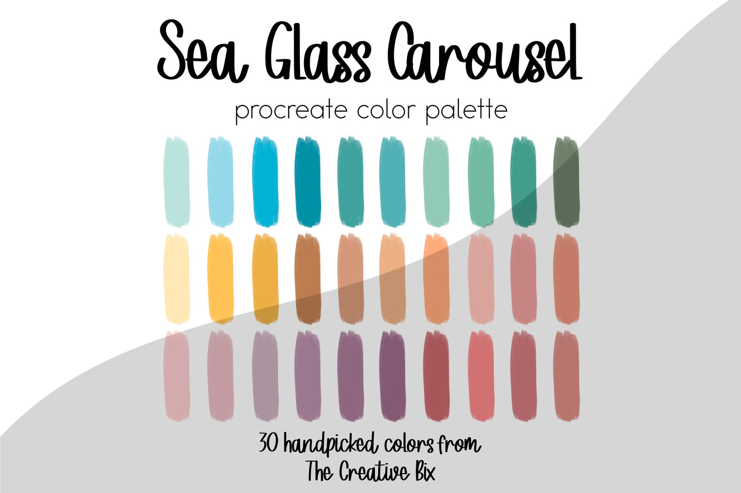 Sea Glass Carousel Procreate Palette