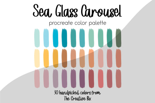 Sea Glass Carousel Procreate Palette