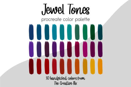 Jewel Tones Procreate Palette