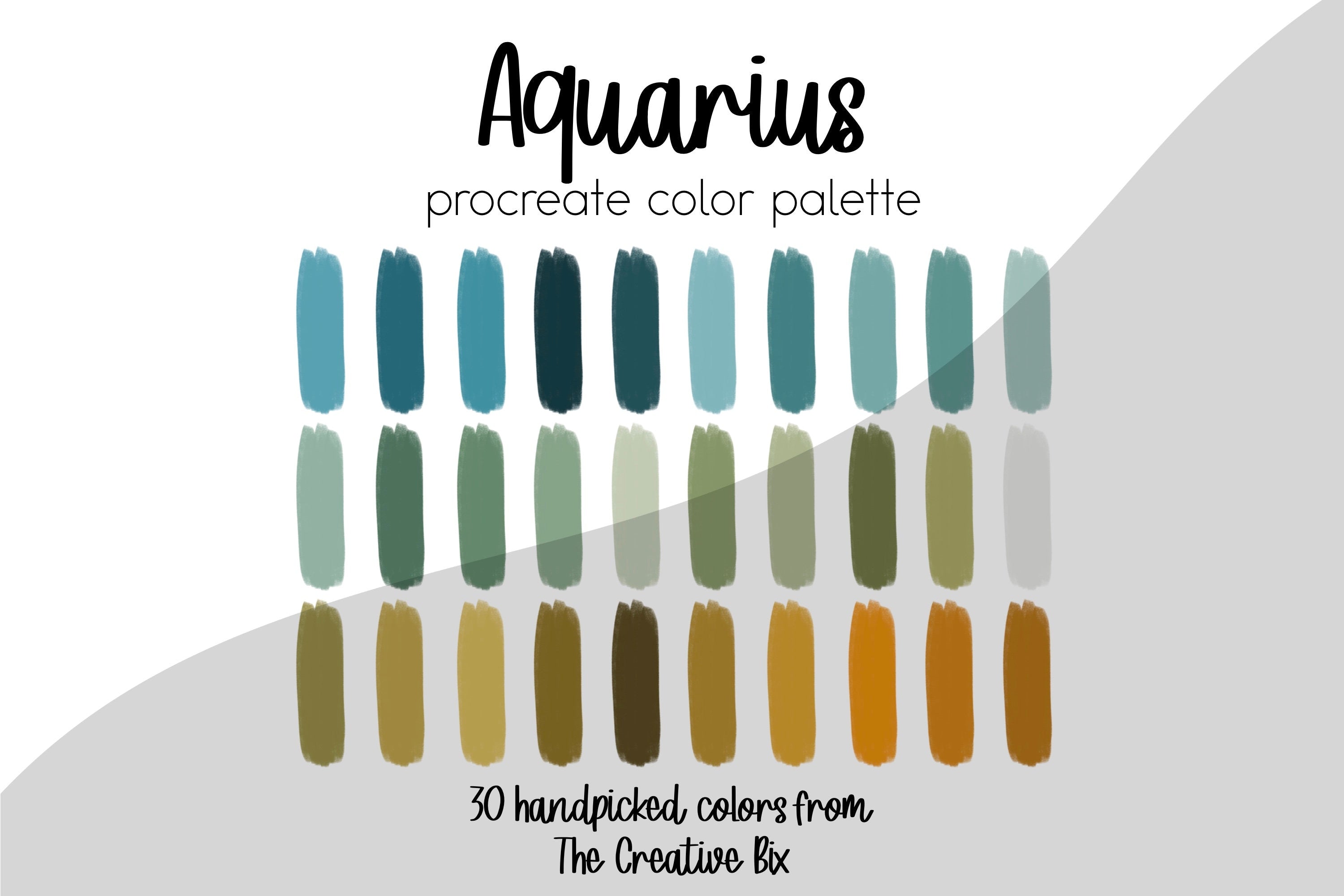 Aquarius Zodiac Procreate Palette – The Creative Bix