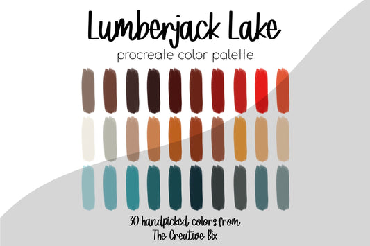 Lumberjack Lake Procreate Palette