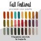 Fall Festival Procreate Palette
