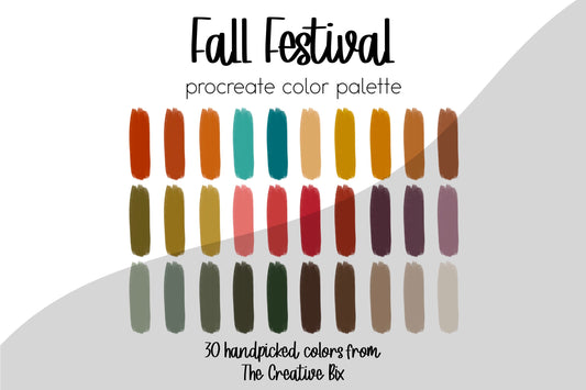 Fall Festival Procreate Palette