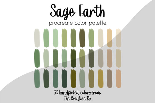 Sage Earth Procreate Palette