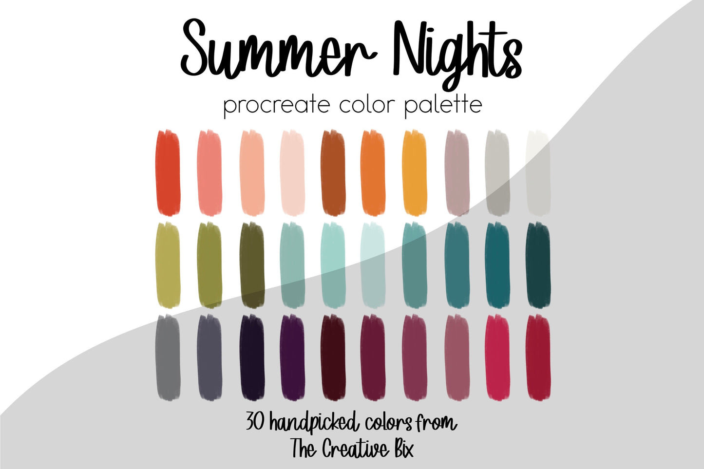 Summer Nights Procreate Palette
