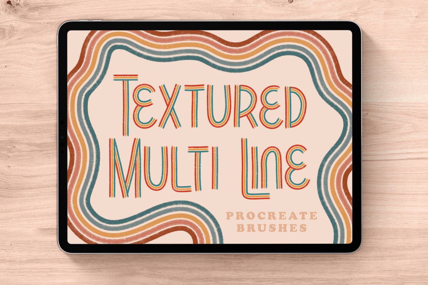 Textured Multi Line Procreate Brushes