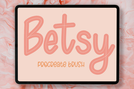 Betsy Inline Procreate Brush