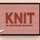 Knit Texture Procreate Brushes