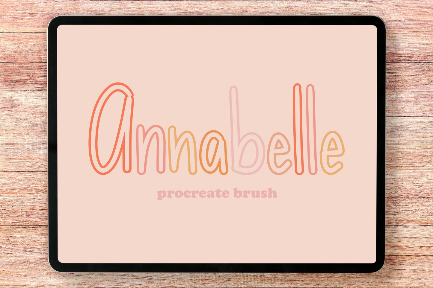 Annabelle Procreate Lettering Brush