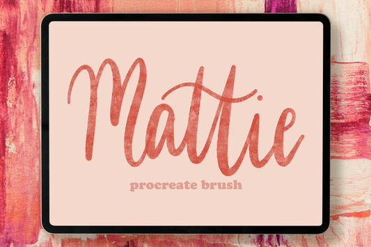 Mattie Procreate Lettering Brush