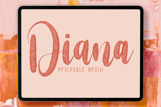 Diana Procreate Lettering Brush