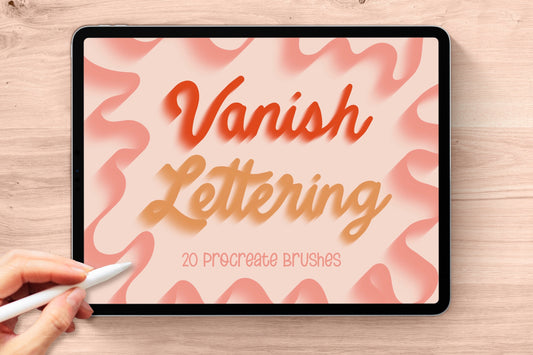 Vanish Lettering Procreate Brushes